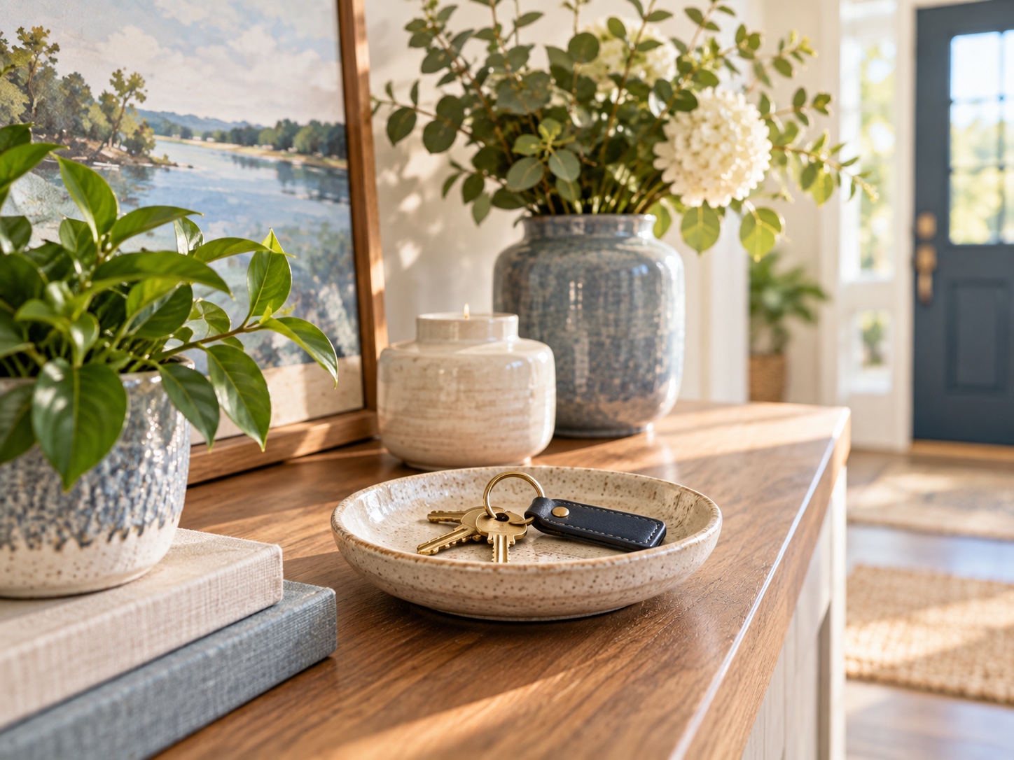 Welcome table in a shared home